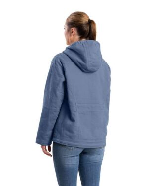 Alternative view of Women's Sherpa-Lined Twill Hooded Jacket