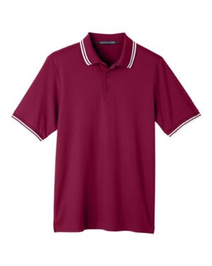 Men's CrownLux Performance® Plaited Tipped Polo