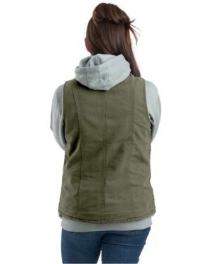 Alternative view of Women's Sherpa-Lined Softstone Duck Vest