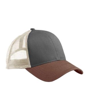 Eco Trucker Cap - Charcoal/ Legacy Brown/ Oyster