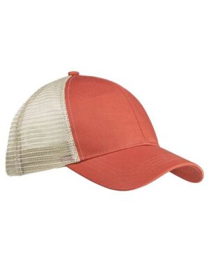 Eco Trucker Cap - Orange Poppy/ Oyster