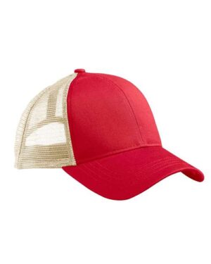 Eco Trucker Cap - Red/ Oyster