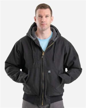 Men's Highland Flex180® Washed Duck Hooded Work Jacket