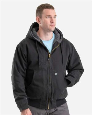 Alternative view of Men's Highland Flex180® Washed Duck Hooded Work Jacket