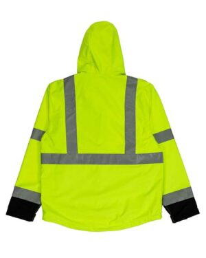 Alternative view of Men's Hi-Vis Class 3 Hooded Soft Shell Jacket