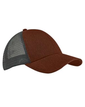 Hemp Blend Trucker Cap - Sienna/ Black