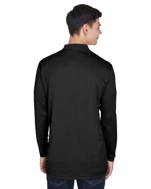 Men's Cool & Dry Sport Long Sleeve Polo - Image 3