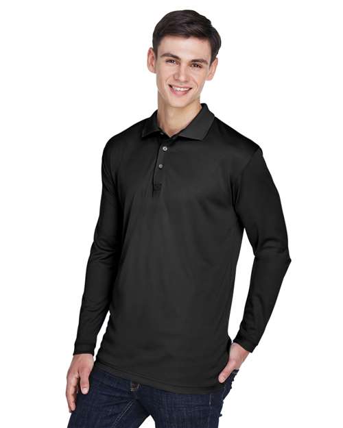 Men's Cool & Dry Sport Long Sleeve Polo - Image 2