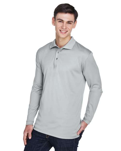Men's Cool & Dry Sport Long Sleeve Polo - Image 8