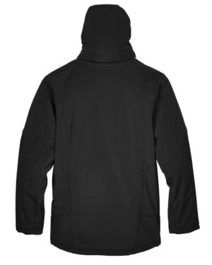 Alternative view of Men's Glacier Insulated Three-Layer Fleece Soft Shell Hood Jacket with Detachable Hood