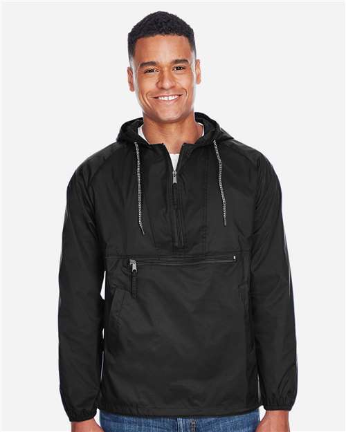Unisex Packable Hooded Nylon Jacket - Image 3