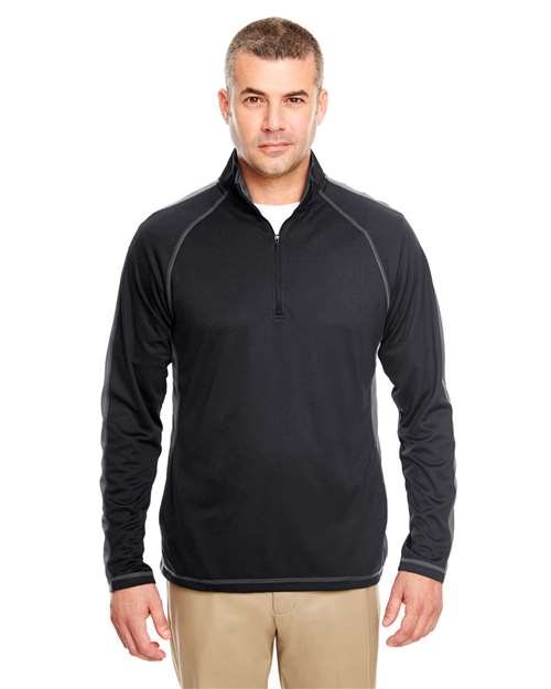 Cool & Dry Sport Quarter-Zip Pullover with Side and Sleeve Panels