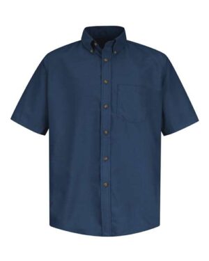 Men's Poplin Short Sleeve Dress Shirt