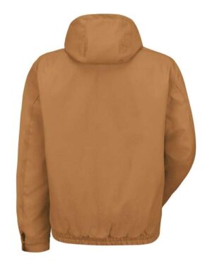 Alternative view of Men's Blended Duck Zip-Front Hooded Jacket