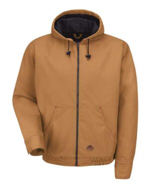 Men's Blended Duck Zip-Front Hooded Jacket