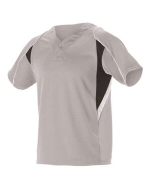 Youth Two Button Henley Baseball Jersey
