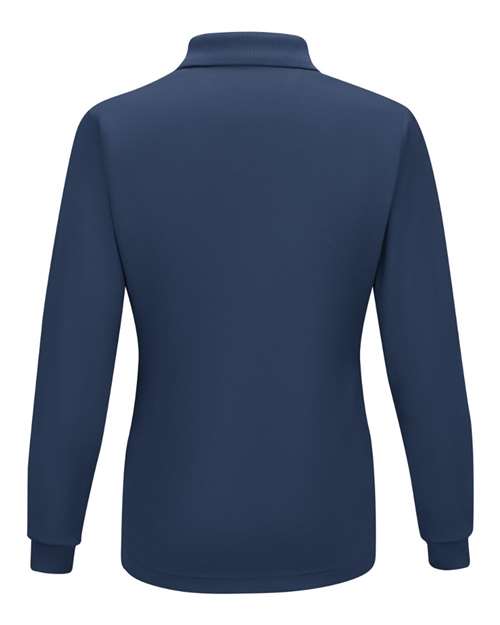 Women's Long Sleeve Performance Knit Polo - Image 4