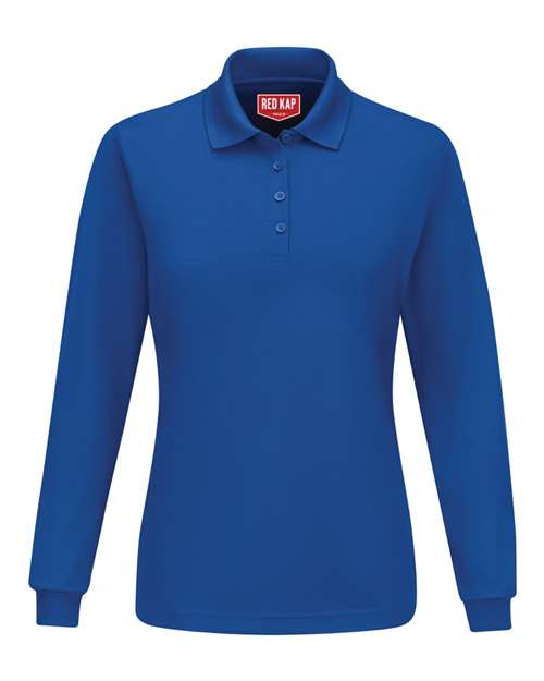 Women's Long Sleeve Performance Knit Polo - Image 5