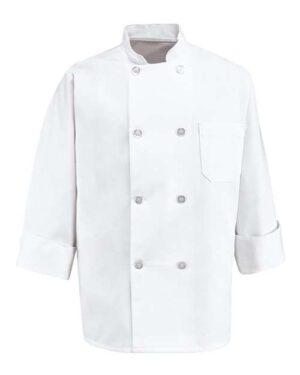 Eight Pearl Button Chef Coat - Tall Sizes