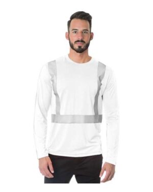 Men's USA-Made Hi-Visibility Long Sleeve Performance T-Shirt