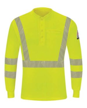 Men's Tall Hi-Visibility Lightweight Long Sleeve Henley