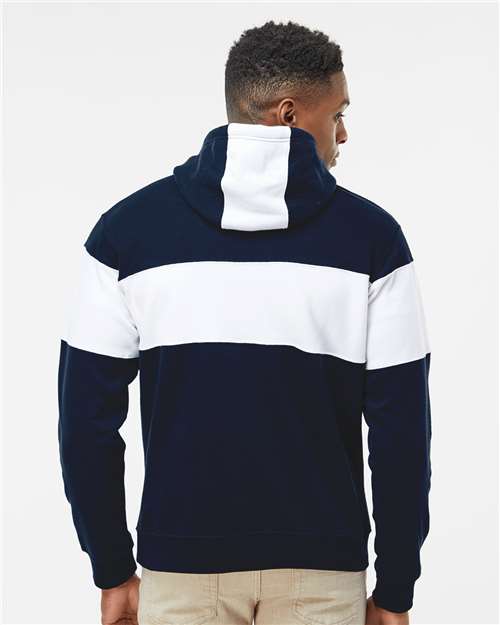Men's Varsity Fleece Colorblocked Hooded Sweatshirt - Image 12