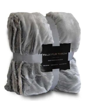 Faux Fur Throw Blanket