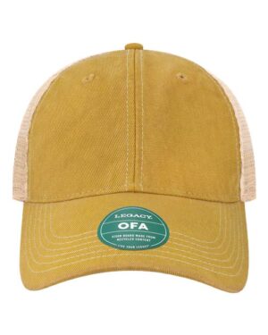 Old Favorite Trucker Cap - Yellow/ Khaki