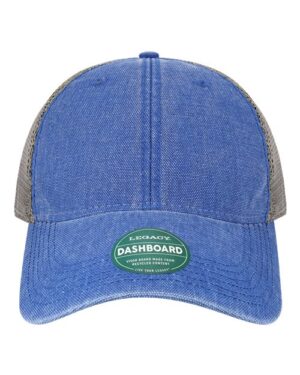 Dashboard Trucker Cap - Royal/ Grey