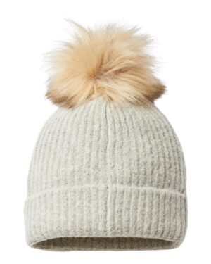 Alternative view of Winter Blur™ Pom-Pom Cuffed Beanie - Chalk
