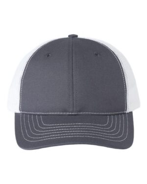 USA-Made Trucker Cap - Charcoal/ White