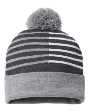 Alternative view of USA-Made Half Color Beanie