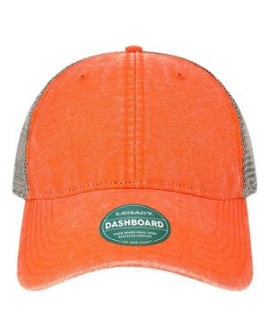 Dashboard Trucker Cap - Orange/ Grey