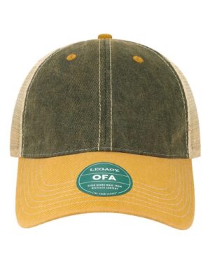 Old Favorite Trucker Cap - Black/ Yellow/ Khaki