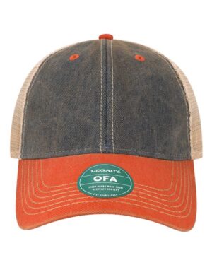 Old Favorite Trucker Cap - Navy/ Orange/ Khaki