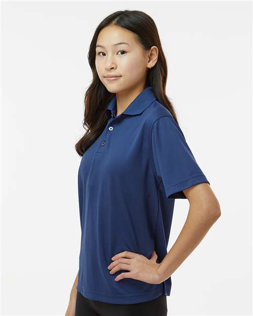 Youth Saratoga Performance Mini Mesh Polo - Image 8