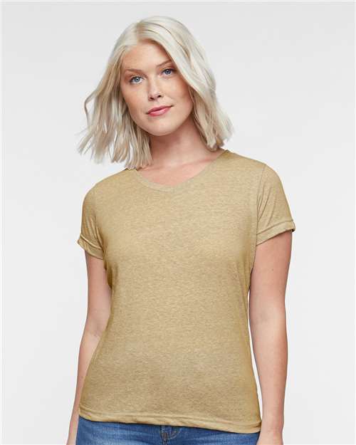 Women's Harborside Mélange V-Neck Tee - Image 4