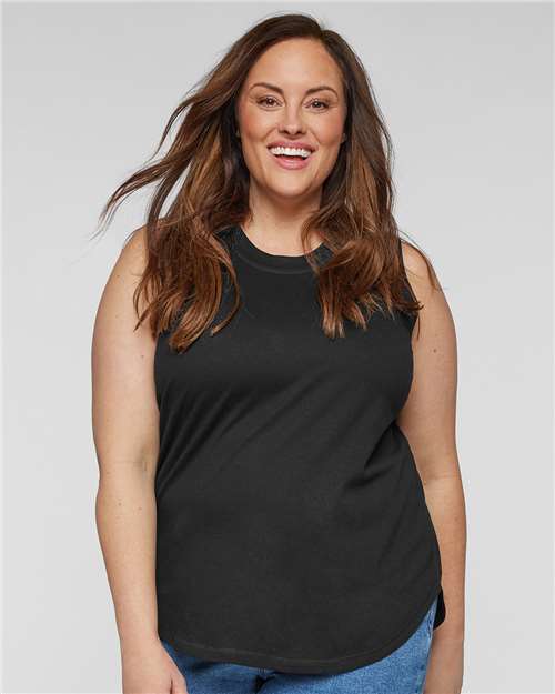 Women's Curvy Relaxed Fine Jersey Tank - Image 4