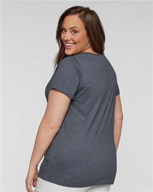 Women's Curvy Collection Fine Jersey Tee - Image 6