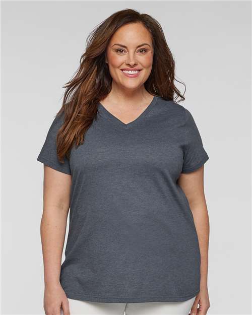 Women's Curvy Collection Fine Jersey Tee - Image 4