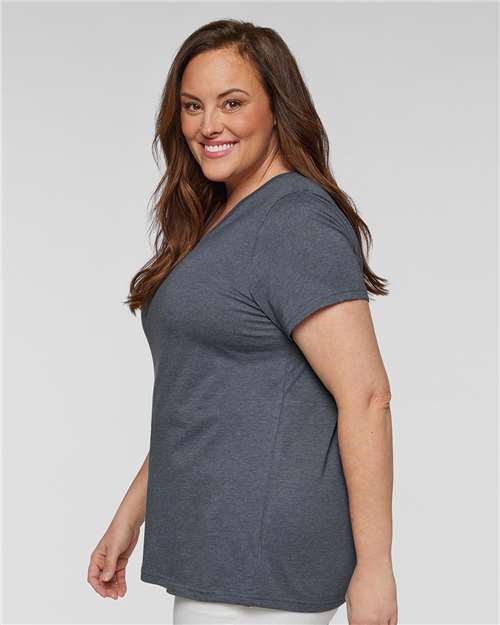 Women's Curvy Collection Fine Jersey Tee - Image 5