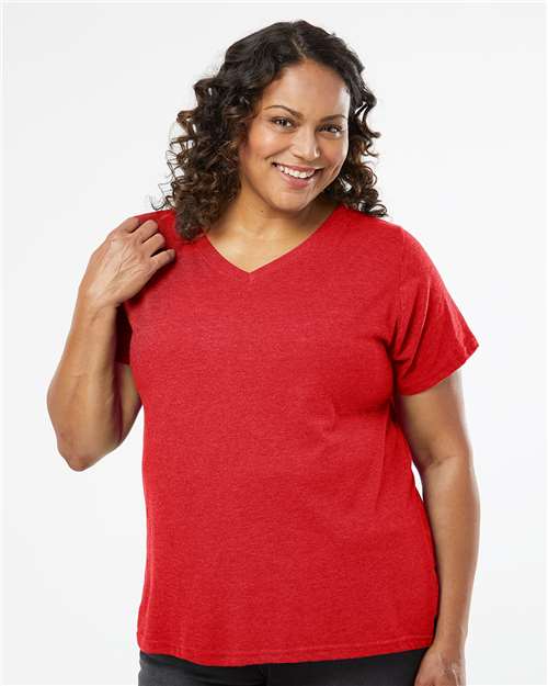 Women's Curvy Collection Fine Jersey V-Neck Tee - Image 22