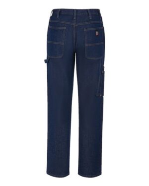Alternative view of Men's Flame Resistant Pre-Washed Denim Dungaree