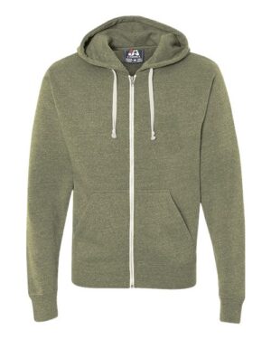 Men's Triblend Full-Zip Hooded Sweatshirt