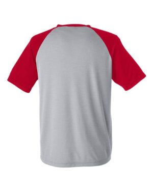 Alternative view of Unisex Zone Colorblock Raglan T-Shirt