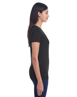 Alternative view of Women's Invisible Stripe V-Neck T-Shirt