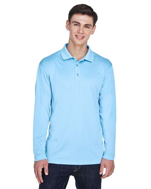 Men's Cool & Dry Sport Long Sleeve Polo - Image 4
