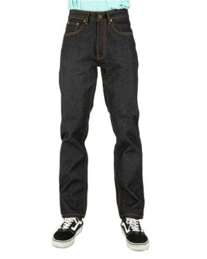 Men's Raw Denim Straight-Leg Jean Pants