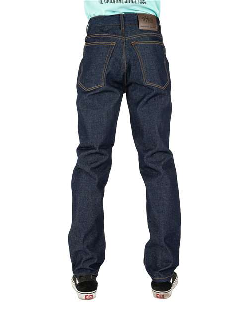 Men's Raw Denim Straight-Leg Jean Pants - Image 9