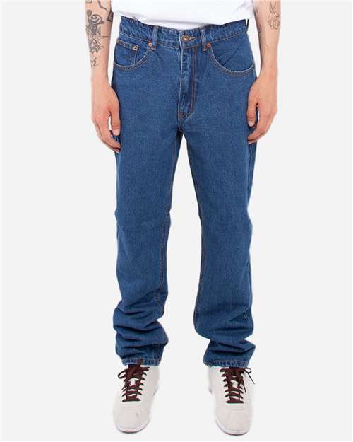 Men's Raw Denim Straight-Leg Jean Pants - Image 15